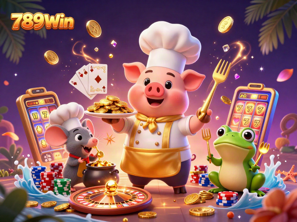 Experience thrilling wins with 789Win's 3D chef-themed gaming adventure featuring golden rewards!