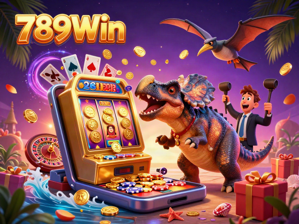 Watch 789Win explode with excitement as the pachycephalosaurus triggers golden slot machine jackpots!