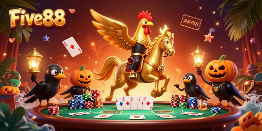 Experience thrilling gameplay at Five88 casino with exciting poker action and vibrant graphics.