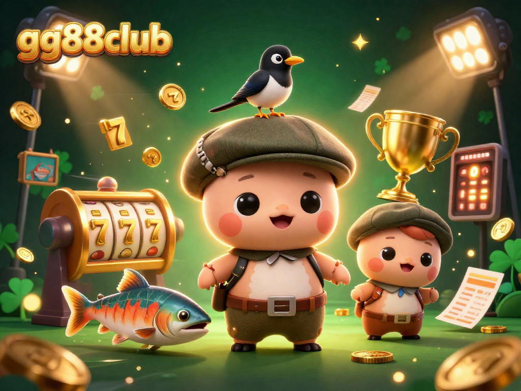 Engage in exciting gameplay at gg88club with vibrant slots, jackpots, and animated characters.