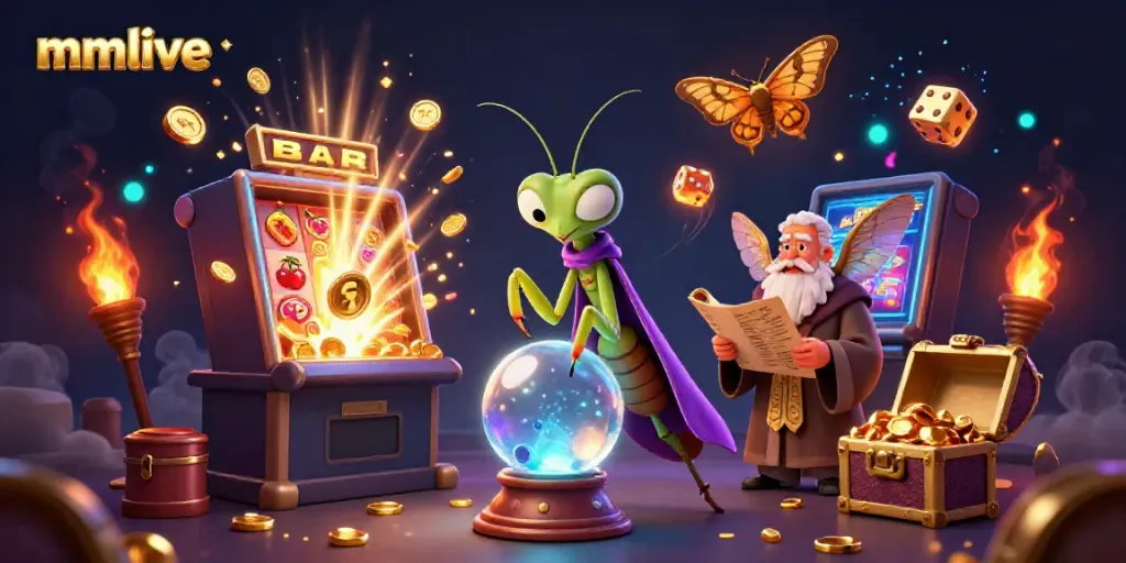 Win big with mmlive's thrilling casino experience, as vibrant characters and games bring excitement.