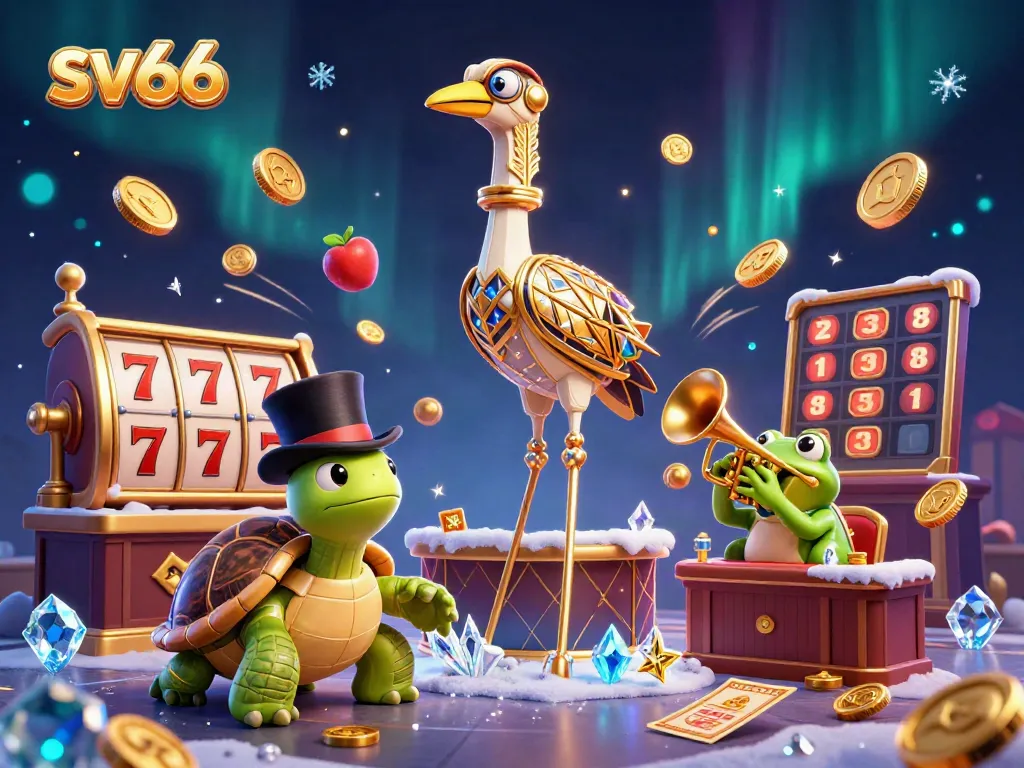 Engage in thrilling gameplay with sv66 slot reels, colorful characters, and dynamic casino elements.
