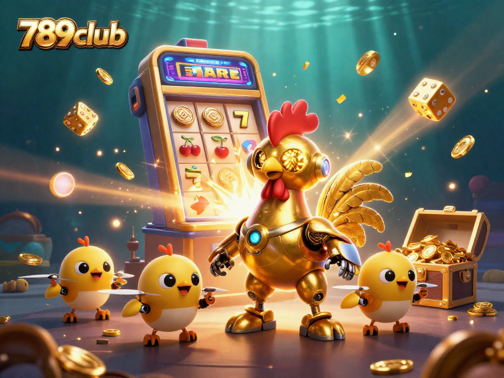 Experience thrilling gameplay with 789club's vibrant 3D casino scene featuring exciting games and unique characters.