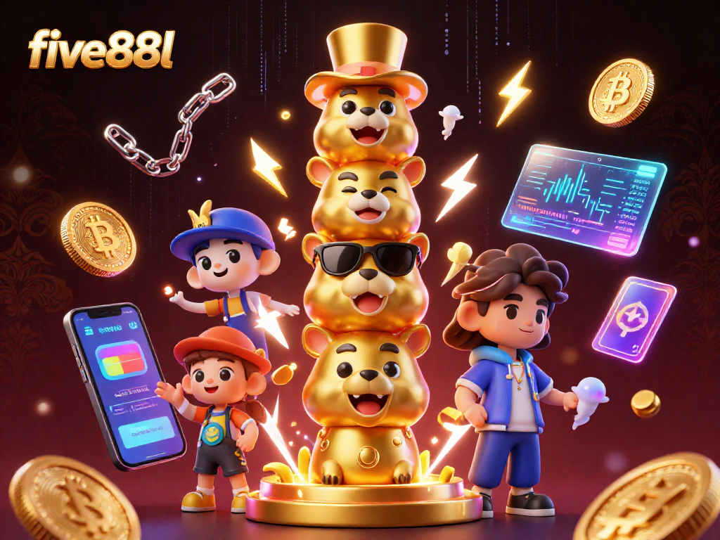 Experience the thrill of gaming at five88l with vibrant animations and exciting casino elements.