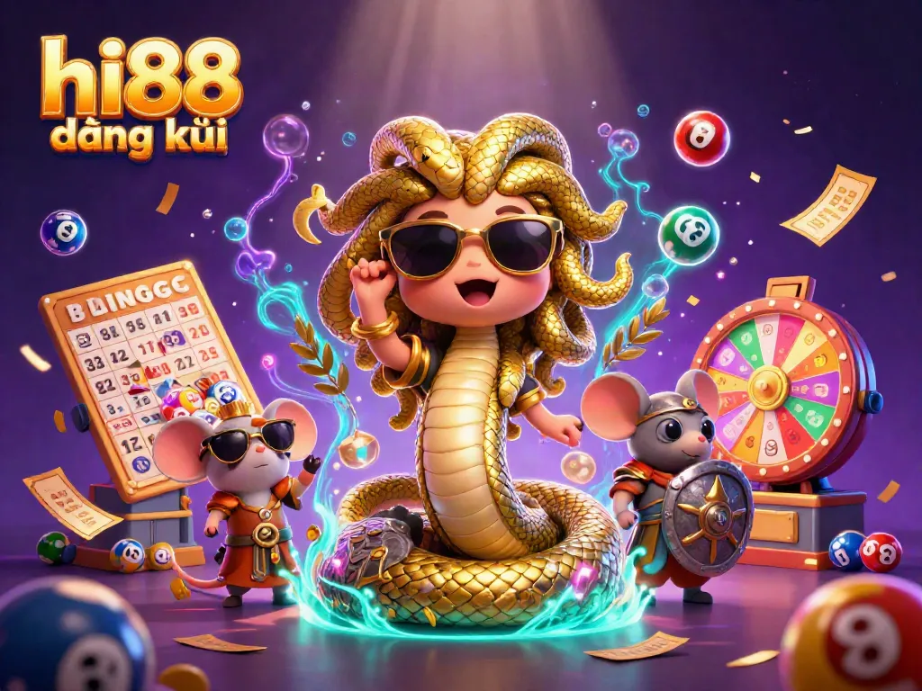 Experience fun with hi88 đăng ký in a vibrant casino scene filled with lottery elements and excitement.