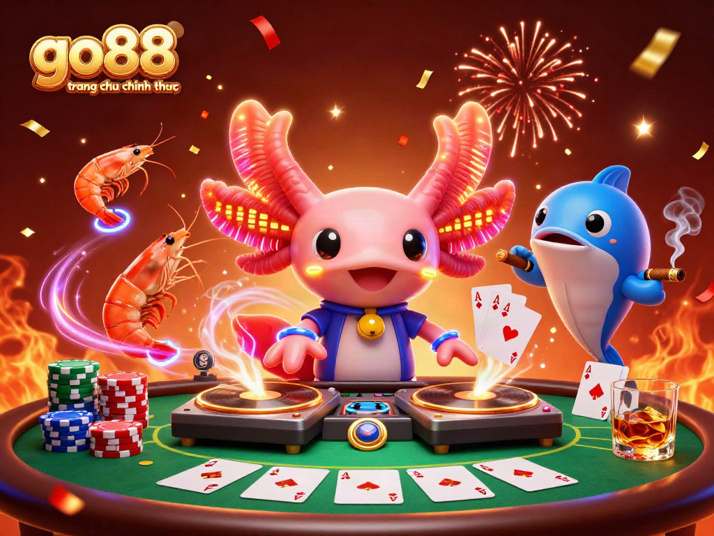 Spin to win with go88 trang chu chinh thuc in this vibrant 3D casino scene.