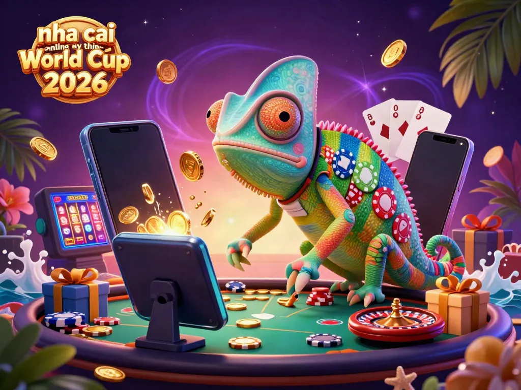 Experience the excitement of nha cai online uy tin World Cup 2026 with vibrant casino elements and games.