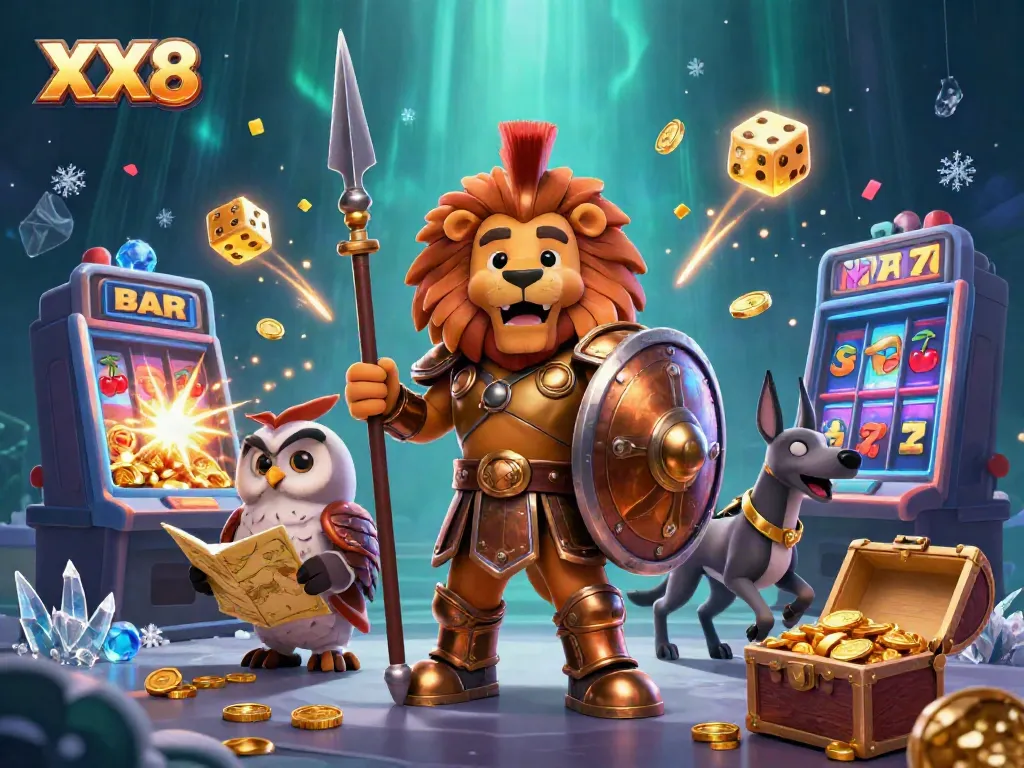 Experience the thrilling jackpot explosion with XX8, where fortune and fun collide in a vibrant casino scene.