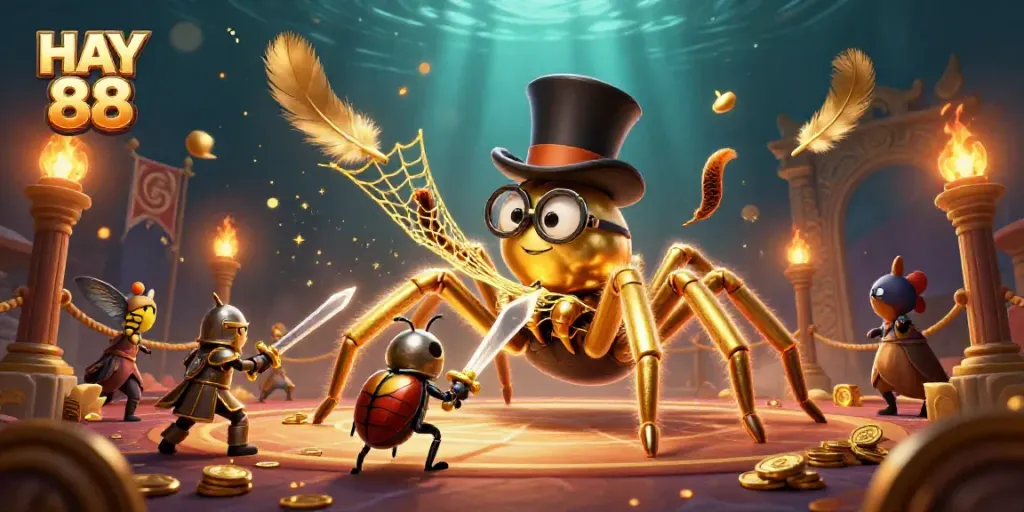 Experience thrilling gameplay at HAY 88 with our vibrant casino themed illustration.