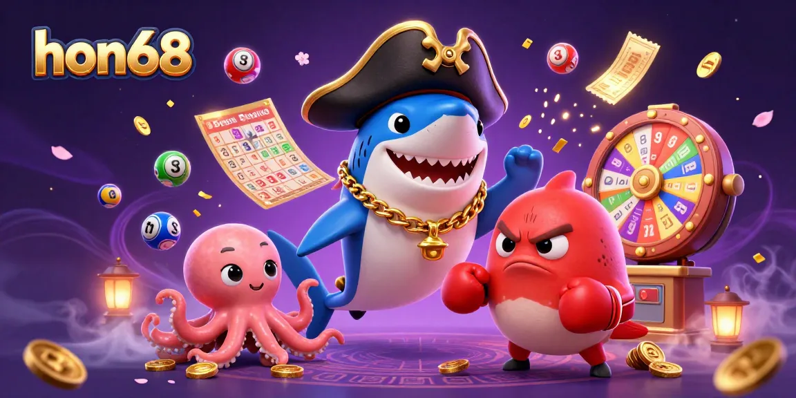 Play exciting lottery games at hon68 with vibrant characters and dynamic elements!
