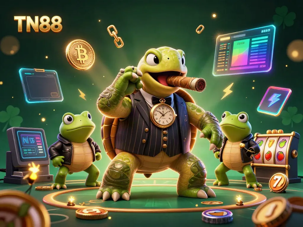 Experience unforgettable casino moments with TN88 in this dynamic 3D illustration.