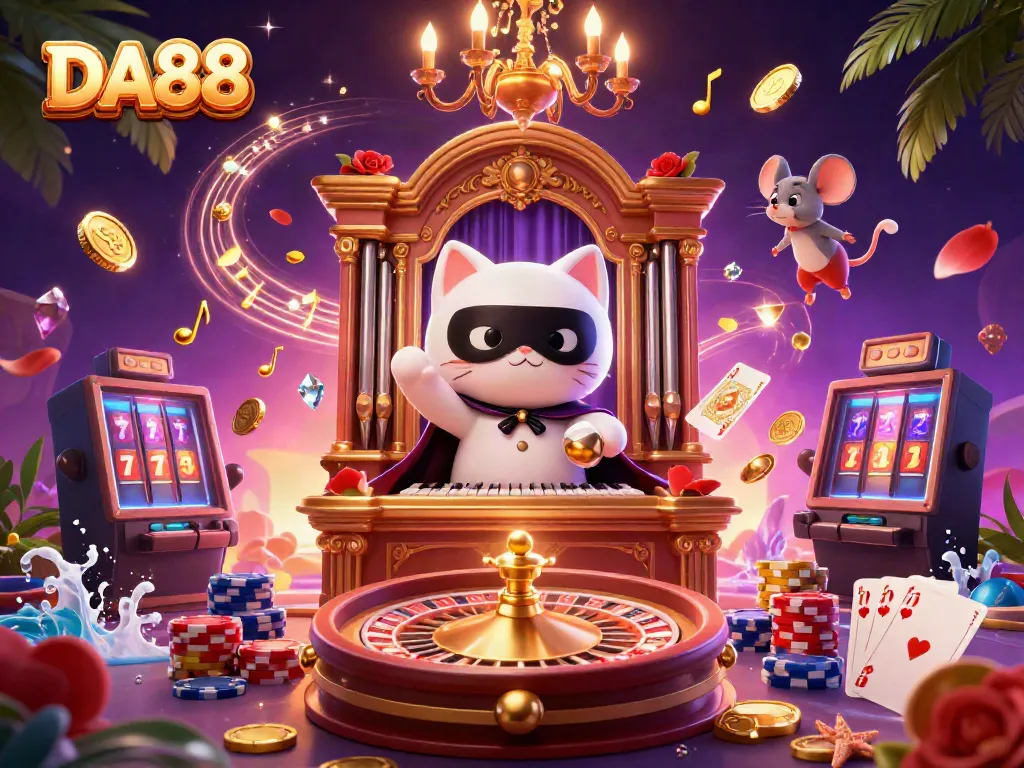 Experience the thrill of DA88 with captivating casino characters, vibrant gaming elements, and dynamic visuals.