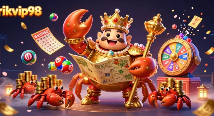 Engage with rikvip98's vibrant gaming world featuring interactive lottery and casino elements.
