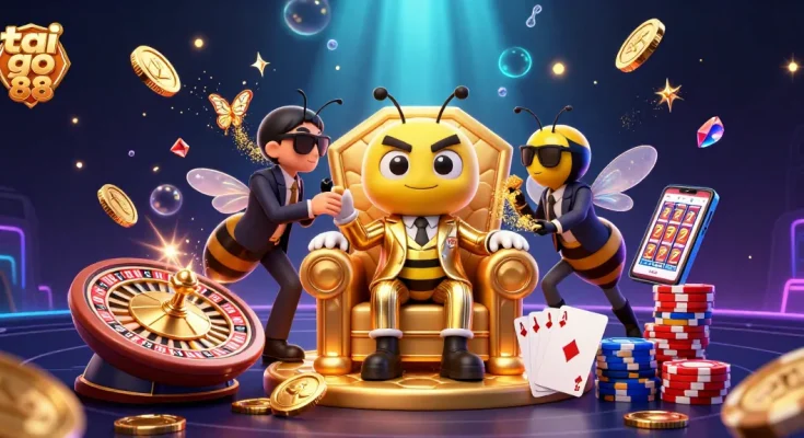 Experience winning at tai go 88 with golden coins, vibrant gems, and thrilling casino action!