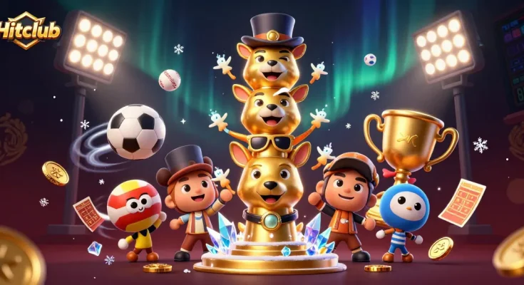 Join the excitement at Hitclub with vibrant casino elements and dynamic sports action.