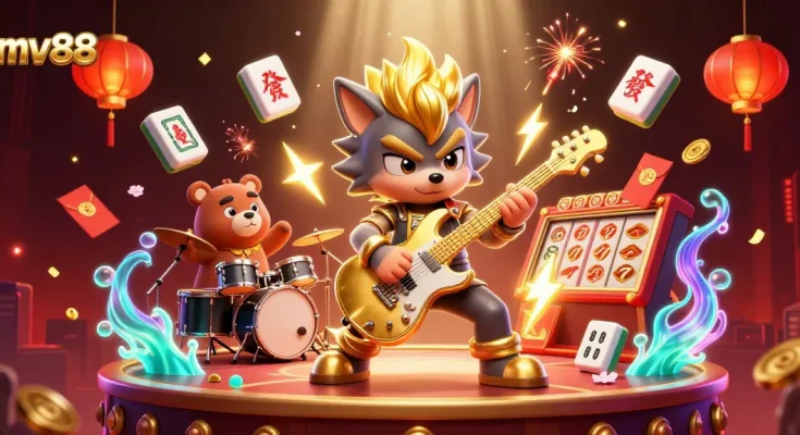 Engage in thrilling jackpot opportunities with mv88, featuring vibrant casino action and lucky symbols.