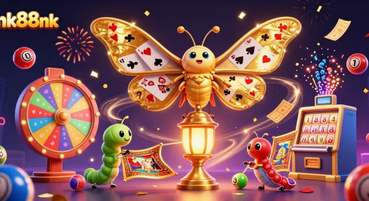 Engage with thrilling casino experiences at nk88nk featuring vibrant games and golden elements.