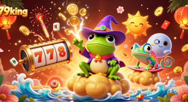 Experience the thrill of winning with 79king in this vibrant 3D casino adventure featuring dynamic characters and elements.